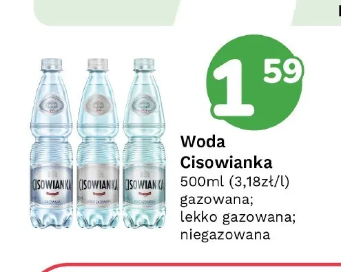 Woda niegazowana Cisowianka promocja w Limonka