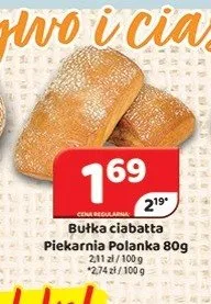 Bułka ciabatta Piekarnia Polanka promocja w Delfin