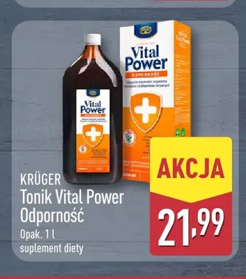 Tonik Vital Power Odporność Krüger promocja w Aldi