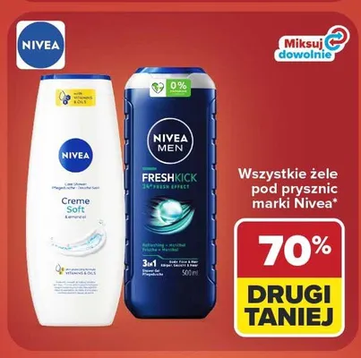 Żele pod prysznic Nivea promocja w Carrefour