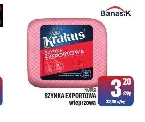 Szynka eksportowa wieprzowa Krakus promocja w Tomi Markt
