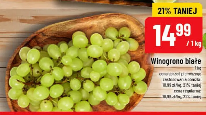Winogrono białe promocja w POLOmarket