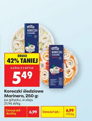 Koreczki śledziowe po giżycku promocja w Biedronka