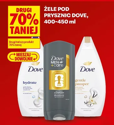 Żel pod prysznic Dove Men+Care Active Comfort promocja w Biedronka
