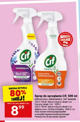 Spray do sprzątania 3w1 lawenda Cif promocja w Twój Market