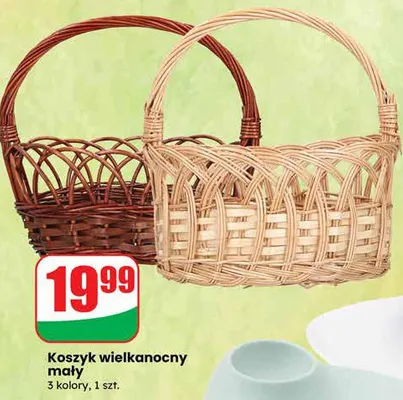 Koszyk wielkanocny mały promocja w Dino