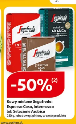 Kawa mielona Segafredo Espresso Casa promocja w Auchan