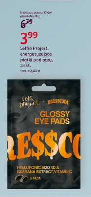 Energetyzujące płatki pod oczy Selfie Project promocja w Rossmann