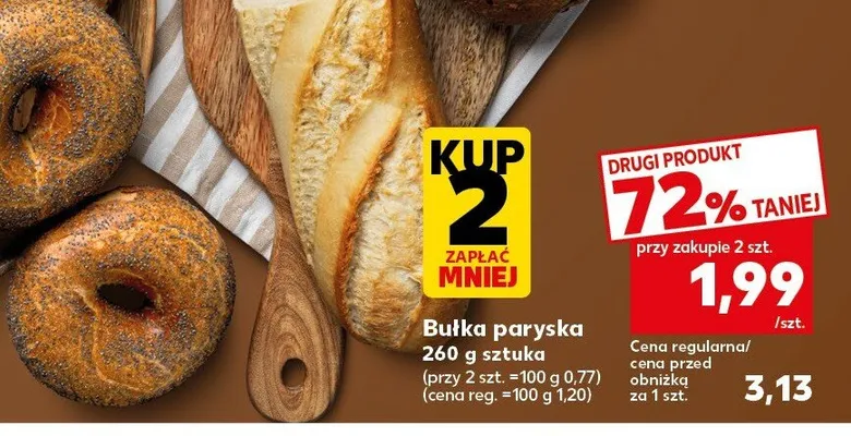 Bułka paryska promocja w Kaufland