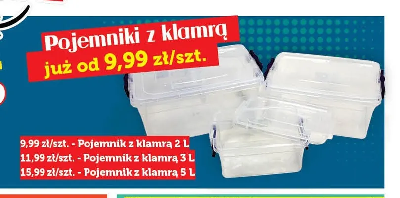 Pojemnik z klamrą 2 l promocja w TOPAZ