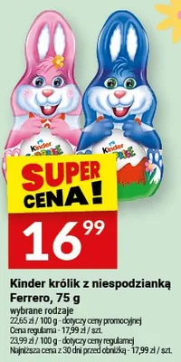 Kinder królik z niespodzianką Ferrero promocja w Twój Market
