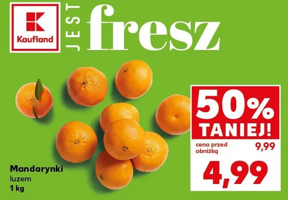 Mandarynki luzem promocja w Kaufland