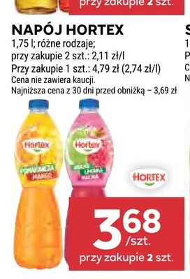Napój Hortex Pomarańcza Mango promocja w Stokrotka