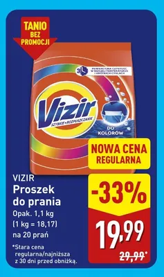 Proszek do prania do kolorów Vizir promocja w Aldi