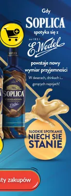 Likier Soplica Czekoladowa z dodatkiem czekolady E.Wedel promocja w Biedronka