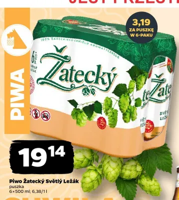 Piwo Žatecký Světlý Ležák promocja w Netto