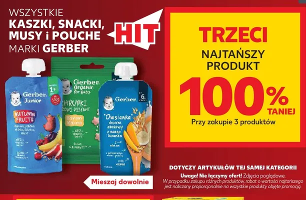 Chrupki zbożowo-pszenne banan malina Gerber Organic for baby promocja w Kaufland