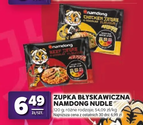 Zupka błyskawiczna Namdong Nudle Beef Tiger promocja w Stokrotka