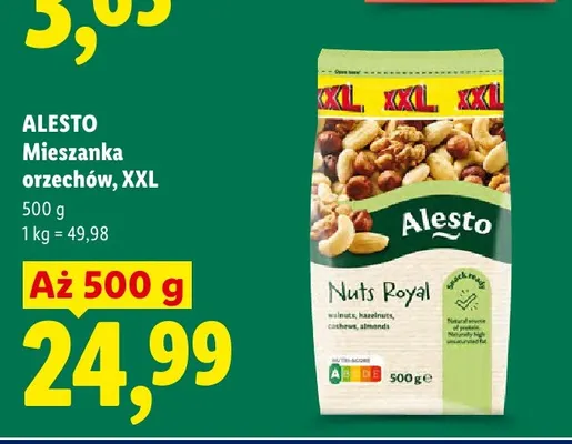 Mieszanka orzechów Alesto Nuts Royal XXL promocja w Lidl