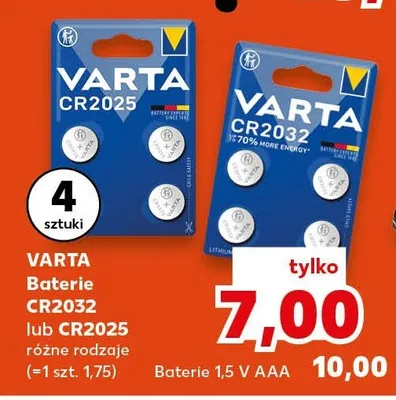 Baterie CR2032 lub CR2025 różne rodzaje promocja w Kaufland