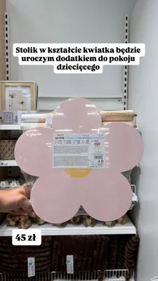 Stolik w kształcie kwiatka Pepco Home promocja w Pepco