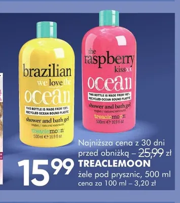 Żel pod prysznic Treaclemoon Brazilian Love Ocean promocja w Super-Pharm