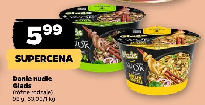 Danie nudle promocja w Netto