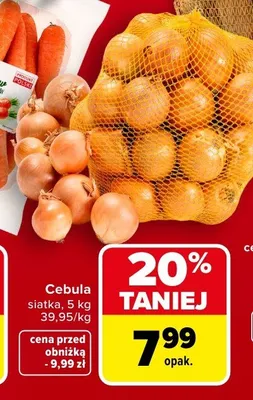 Cebula siatka Carrefour Market promocja w Carrefour Market