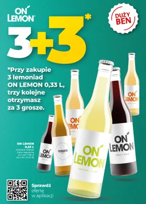 Lemoniada On Lemon kola promocja w Duży Ben