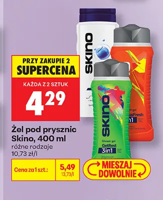 Żel pod prysznic Skino promocja w Biedronka