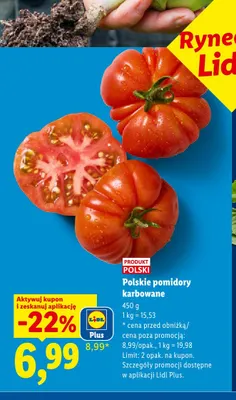 Pomidory karbowane polskie Ryneczek Lidla promocja w Lidl