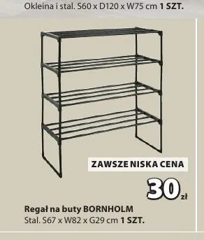 Regał na buty BORNHOLM promocja w Jysk