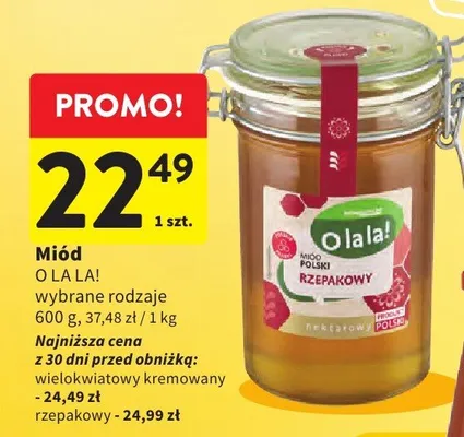 Miód promocja w Intermarche