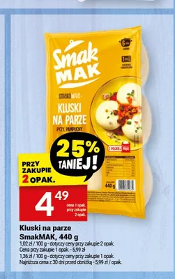 Kluski na parze SmakMAK promocja w Twój Market