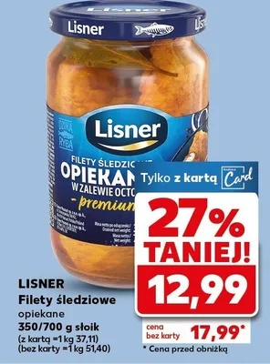 Filety śledziowe opiekane promocja w Kaufland