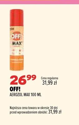 Aerozol Off! Max promocja w Drogerie Natura