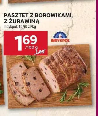 Pasztet z żurawiną Indykpol promocja w Stokrotka