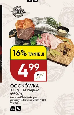 Ogonówka Czerniejewo promocja w Chata Polska