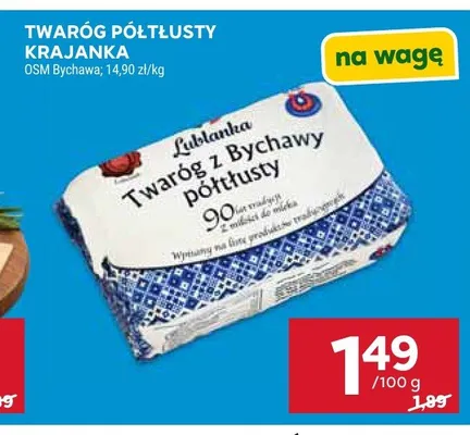 Twaróg półtłusty krajanka OSM Bychawa promocja w Stokrotka