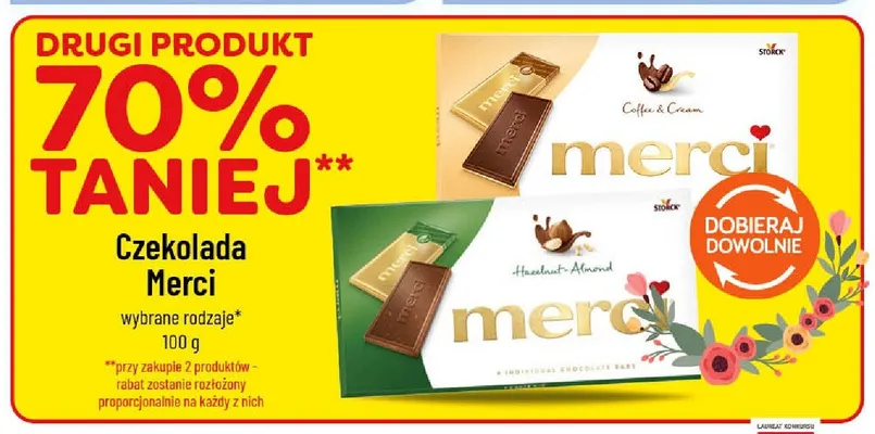 Czekolada Merci Hazelnut-Almond promocja w POLOmarket
