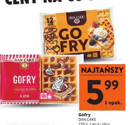 Gofry Dan Cake promocja w Intermarche
