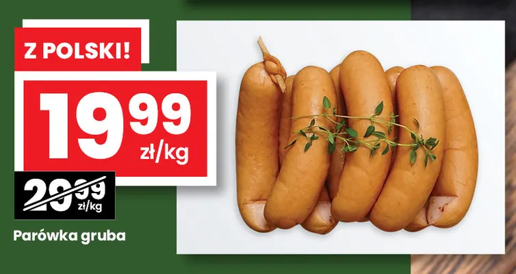 Parówka gruba promocja w emma MARKET