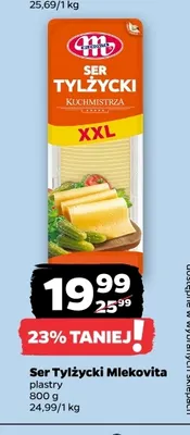 Ser tylżycki w plastrach Mlekovita promocja w Netto