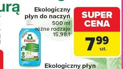 Ekologiczny płyn do naczyń Frosch promocja w Carrefour