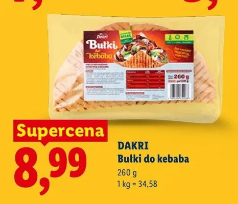 Bułki do kebaba Dakri promocja w Lidl