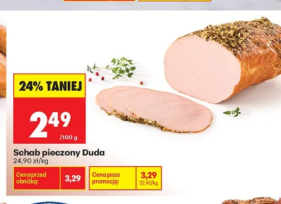 Schab pieczony Duda promocja w Biedronka