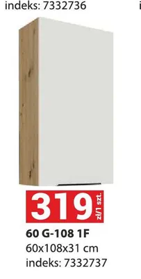 Szafka kuchenna wisząca 60 g-108 1F promocja w Merkury Market