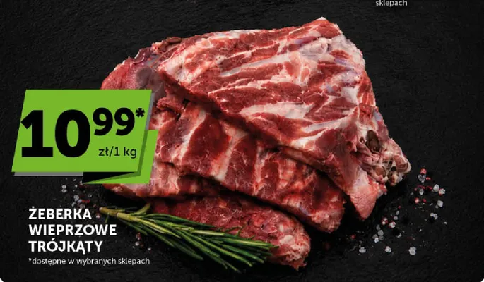 Żeberka wieprzowe trójkąty promocja w Groszek