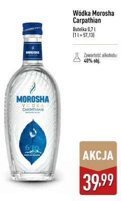 Wódka Morosha Carpathian promocja w Aldi