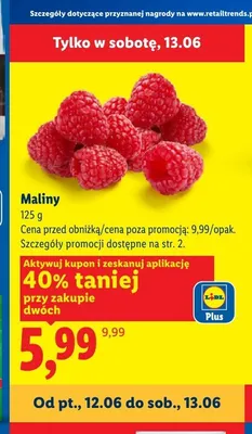 Maliny promocja w Lidl